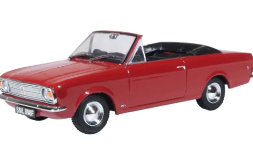 Oxford Ford Cortina MK II Crayford Convertible, rot, 1:43, Clearance