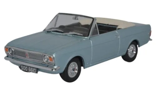Oxford Ford Cortina MkII Crayford Convertible, hellblau, 1:43, Best
