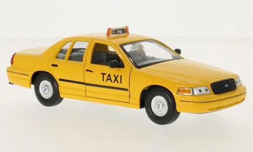 Welly Ford Crown Victoria, 1999, New York Taxi, 1:24, Hot