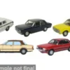 Oxford Ford 5er Set: Cortina MK I/II/III/IV/V, weiss/schwarz, 1:76, Hot