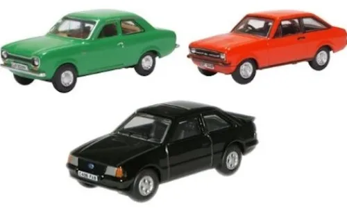 Oxford Ford 3er-Set: Escort, 1:76, Clearance