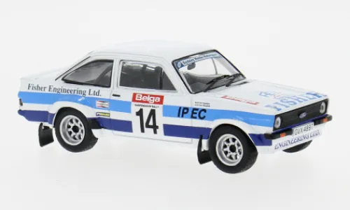 IXO Ford Escort MK II RS 1800, Haspengouw Rallye, 1980, #14, B.Fisher/A.Frazer, 1:43, New