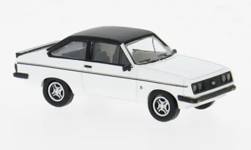 PCX87 Ford Escort MK II RS 2000, weiss/schwarz, 1977, 1:87, Hot