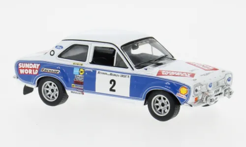 IXO Ford Escort MK I RS 1600, Circuit of ireland, 1975, #2, B.Coleman/P.Phelan, 1:43,