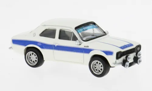 Brekina Ford Escort RS 1800 MKI, weiss/blau, 1969, 1:87, Hot
