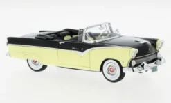 GIM - Great Iconic Models Ford Fairlane Sunliner, schwarz/hellgelb, 1955, 1:43, Best
