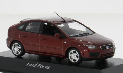 Maxichamps Ford Focus MK II, dunkelrot, 2004, 1:43, Hot