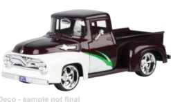 Motormax Ford F-100 Pick Up, dunkelrot/weiss, 1956, 1:24, Online