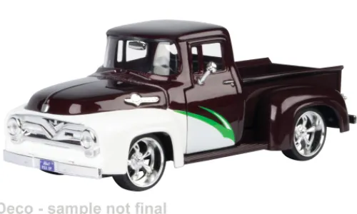 Motormax Ford F-100 Pick Up, dunkelrot/weiss, 1956, 1:24, Online