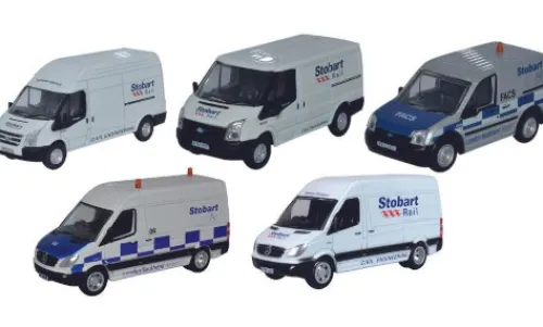Oxford Ford + Mercedes 5er-Set: Stobart Group, 1:76, Clearance