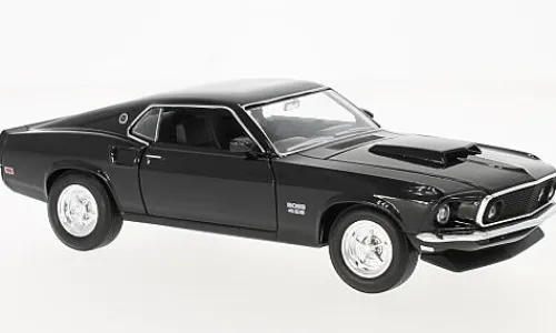 Welly Ford Mustang Boss 429, schwarz, 1969, 1:24, Outlet