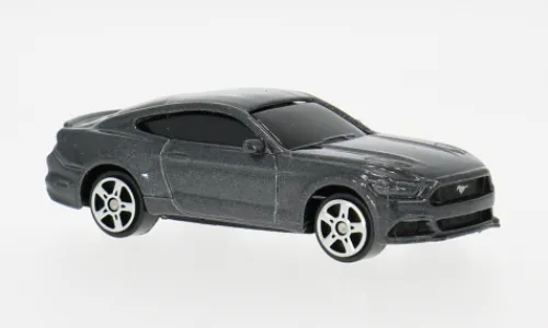 Maisto Ford Mustang GT, dunkelgrau, 2015, 1:64, New