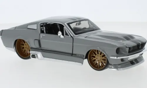 Maisto Ford Mustang GT Tuning, hellgrau/schwarz, 1967, 1:24,