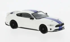 Minichamps Ford Mustang GT, weiss/blau, 2018, 1:87, Hot