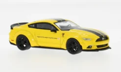 Mini GT Ford Mustang LB Works, gelb/schwarz, 2015, 1:64, New