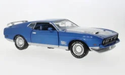 Auto World Ford Mustang Mach 1, blau, 1971, 1:18,