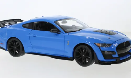 Maisto Ford Mustang Shelby GT500, blau, 2020, 1:18,