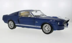 KK Scale Ford Mustang Shelby GT500, blau/weiss, 1967, 1:12,