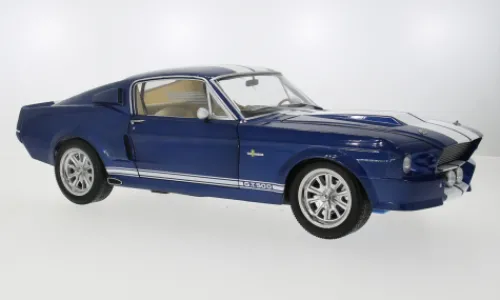 KK Scale Ford Mustang Shelby GT500, blau/weiss, 1967, 1:12,