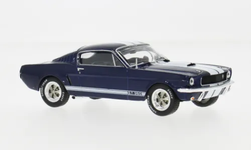 IXO Ford Mustang Shelby GT 350, dunkelblau/weiss, 1965, 1:43, Discount