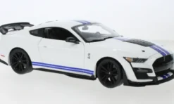 Maisto Ford Mustang Shelby GT500, weiss/blau, 2020, 1:18, Hot