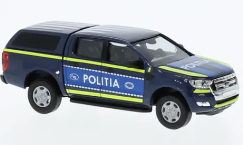 Busch Ford Ranger, 2016, Politia (RO), 1:87, Hot