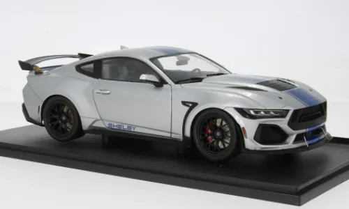 Solido Ford Shelby Mustang Super Snake, hellgrau/blau, 1:18, Hot