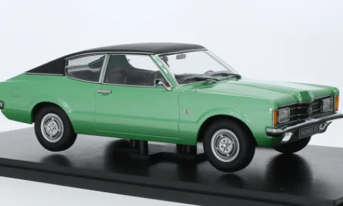 KK Scale Ford Taunus (TC I) GT Coupe, grün/schwarz, 1971, 1:18, Outlet