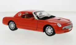 Motormax Ford Thunderbird Hardtop Coupe, hellrot, 2002, 1:24, New