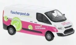 Busch Ford Transit Custom Kastenwagen, 2012, Flaschenpost, 1:87,