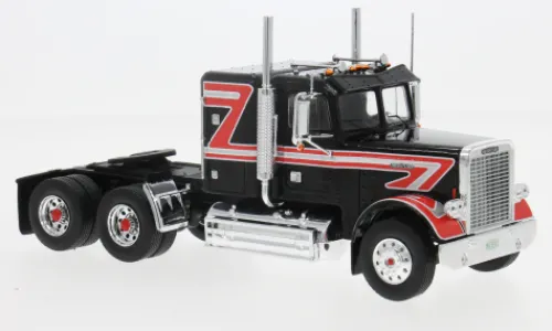 IXO Freightliner FLC 120 64 T, schwarz/rot, 1977, 1:43, Clearance