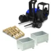 Bburago - Gabelstapler, blau/schwarz, 1:43, Best