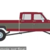 IXO America GMC Sierra Grande K2500 Crew Cab, dunkelrot/silber, 1977, 1:64, Best
