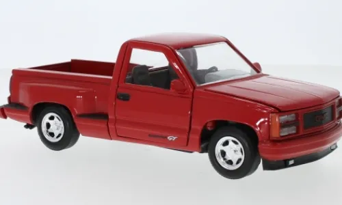 Motormax GMC Sierra GT Pickup, rot, 1992, 1:24, Discount