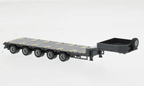 Herpa Goldhofer Semitieflader 5achs, anthrazit, 1:87, Outlet