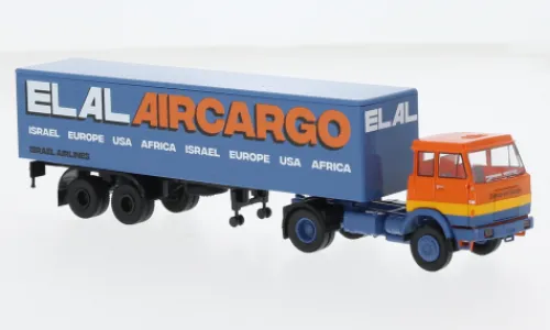 Brekina Hanomag Henschel F 161 S Koffer-SZ, 1969, van Swieten - ELAL Aircargo, 1:87, Best