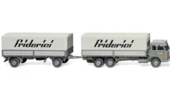 Wiking Hanomag Henschel Pritschenhängerzug, 1969, Friderici, 1:87, Outlet
