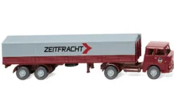 Wiking Hanomag Henschel Pritschensattelzug, 1961, Zeitfracht, 1:87,