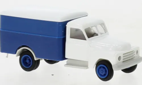 Brekina Hanomag L 28 Koffer, weiss/blau, 1950, 1:87, Clearance