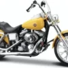 Maisto Harley Davidson FXDWG Dyna Glide Wide, gelb, 2001, 1:18, Best