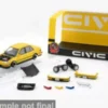 BM Creations Honda Civic (EF2), gelb, 1991, 1:64, New