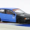 Tarmac Works Honda Civic EG6 ( 10th Anniversary), blau/schwarz, 1:64, Outlet