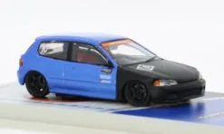 Tarmac Works Honda Civic EG6 ( 10th Anniversary), blau/schwarz, 1:64, Outlet