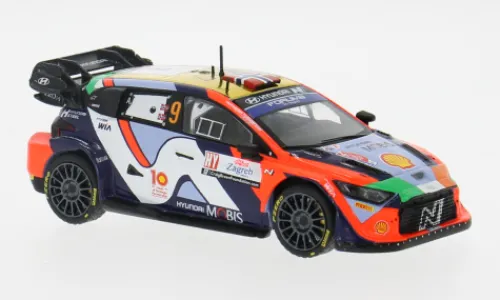 IXO Hyundai i20 N Rally1, WRC, Rally Croatia, 2024, #9, A.Mikkelsen/T.Eriksen, 1:43, New