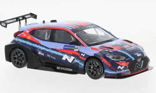 IXO Hyundai Veloster N ETCR, ETCR, Pau, 2021, Hyundai Motorsport N, #69, J-K.Vernay, 1:43, New