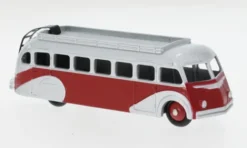 Dinky Toys / Atlas Isobloc Autocar, silber/rot, Discount