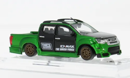 BM Creations Isuzu D-Max, grün, 2018, 1:64, Hot