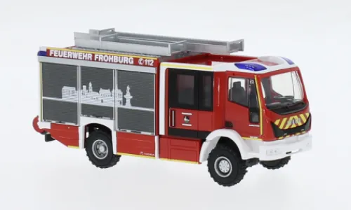 Rietze Iveco Magirus HLF Team Cab, Feuerwehr Frohburg, 1:87,