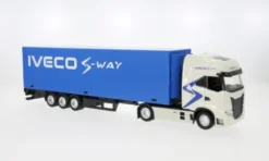 Bburago Iveco S-Way 570, silber/blau, 1:43, Clearance