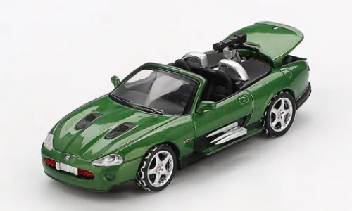 Mini GT Jaguar XKR, grün, 2002, 1:64, New
